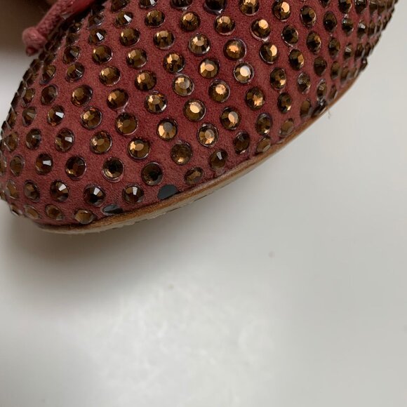 Tory Burch Gemstone Leather Ballet Flats - Picture 7 of 9